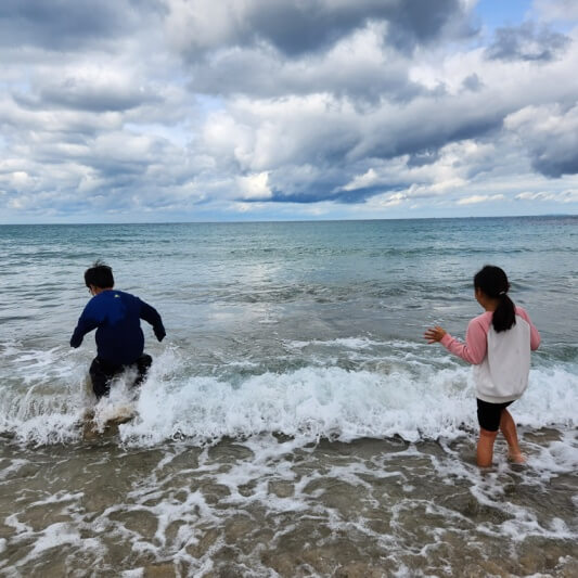 제주도 한달살기 4인가족 여행 함덕해변 물놀이