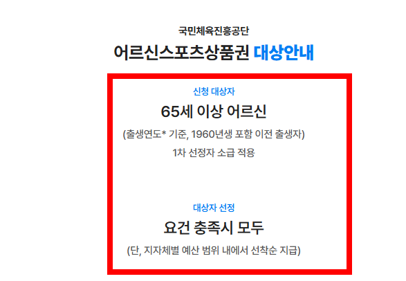 어르신 스포츠 바우처 사용방법 소개