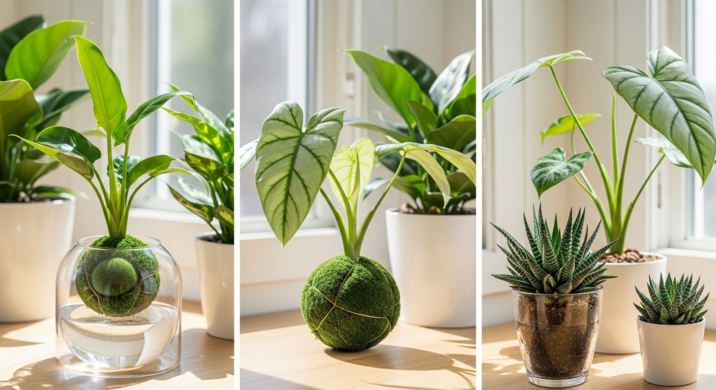 햇빛 없이도 잘 자라는 공기정화 식물