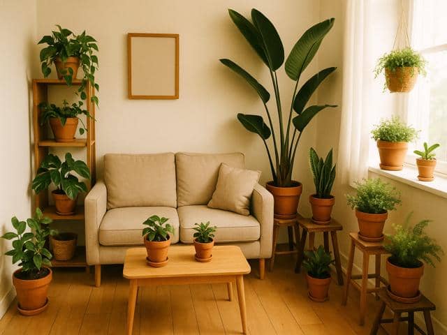 작은 방 식물 배치 아이디어