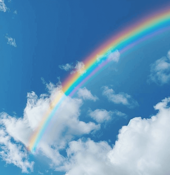 하늘위-구름사이-무지개-이미지