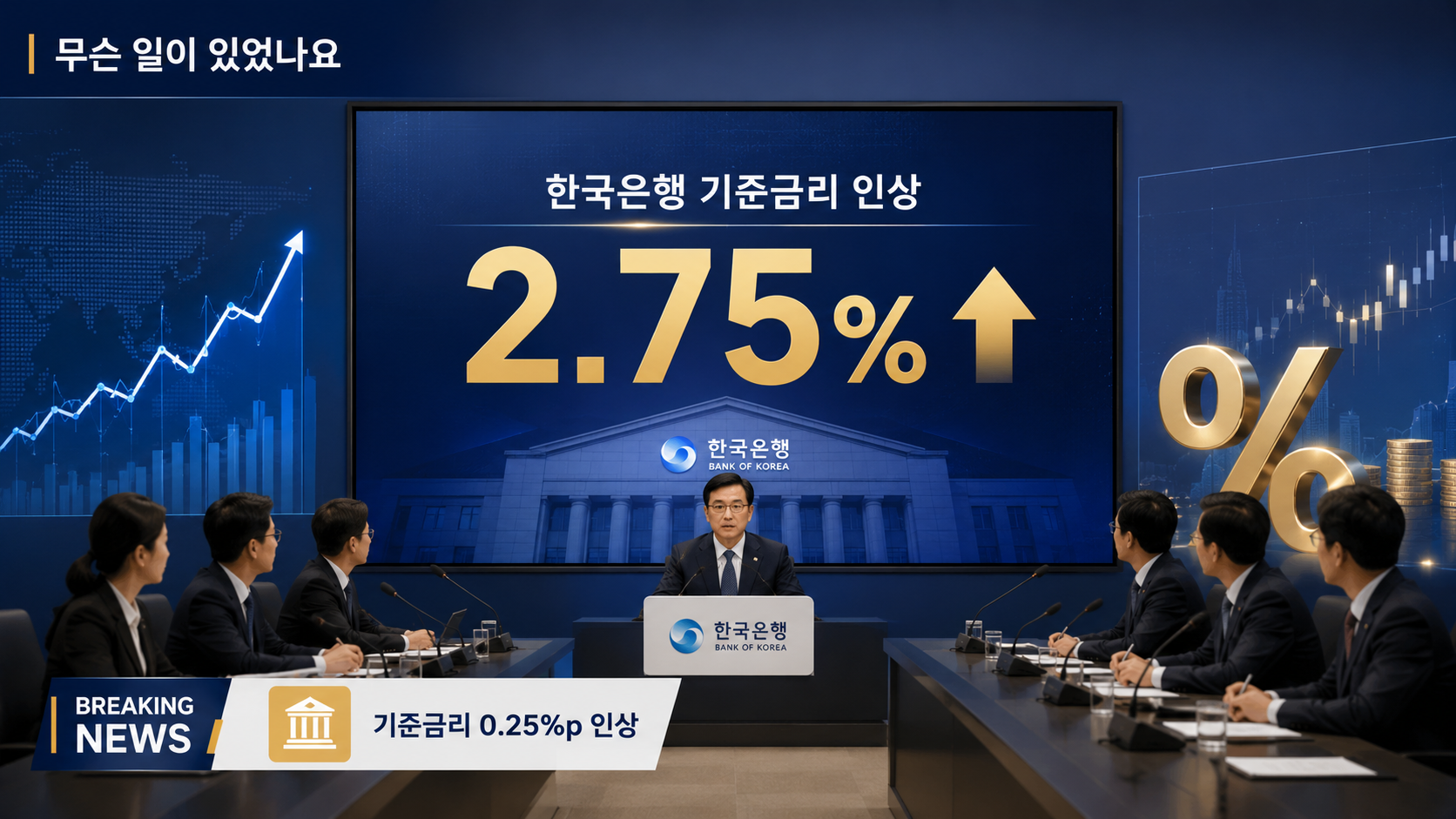 한국은행-기준금리-2.75퍼센트-인상-발표-무슨-일이-있었나요