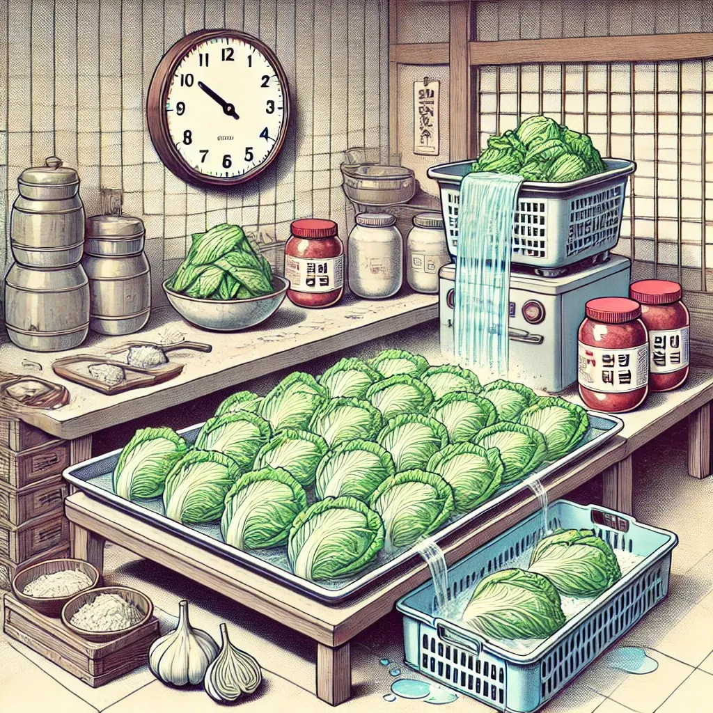 절임배추 물빼는 시간과 방법