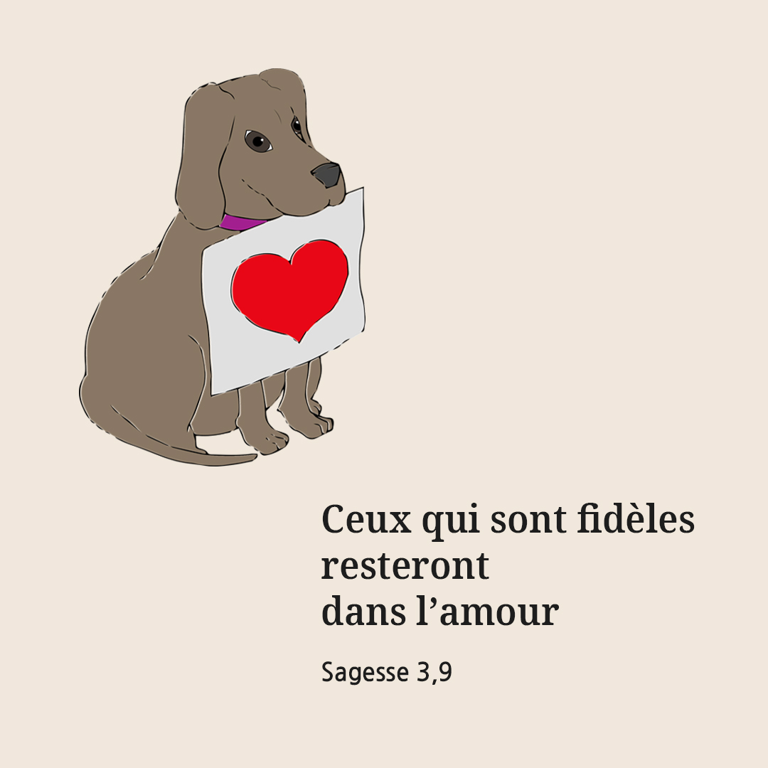 Ceux qui sont fidèles resteront dans l’amour. (Sagesse 3,9)
