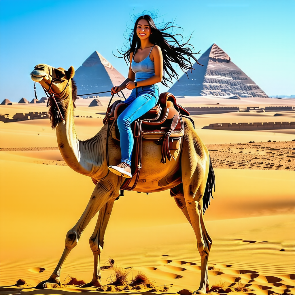 이집트 낙타체험