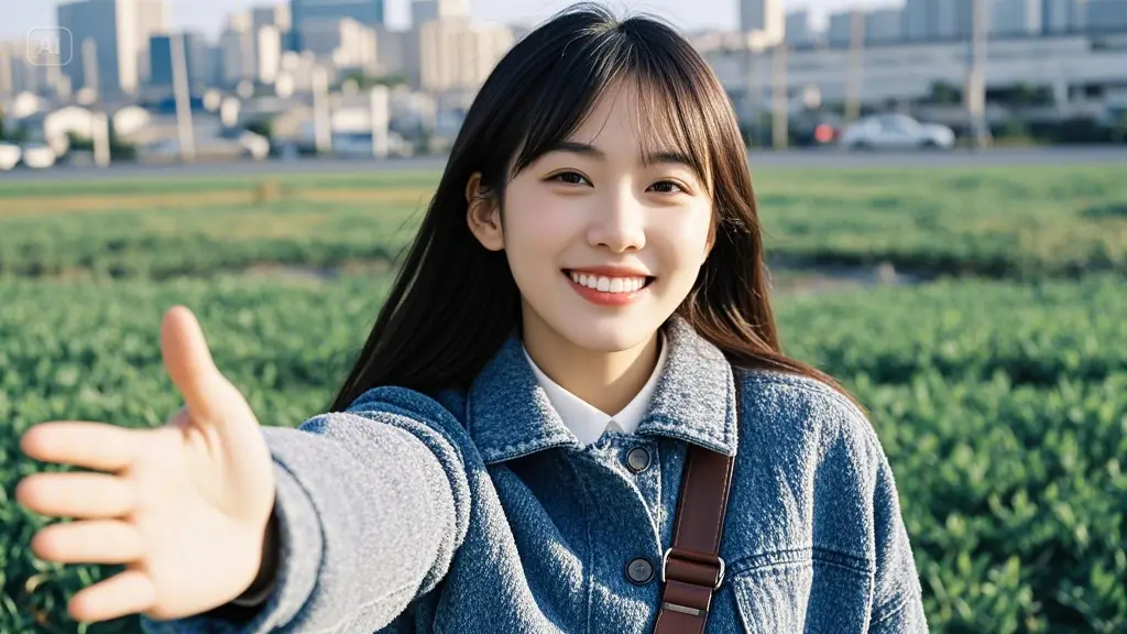 인사하는 중국인 여성