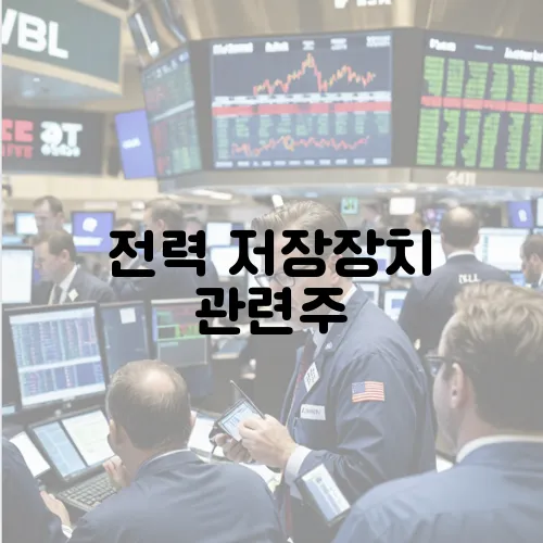 전력 저장장치 관련주, 신재생 에너지 시장의 성장 동력