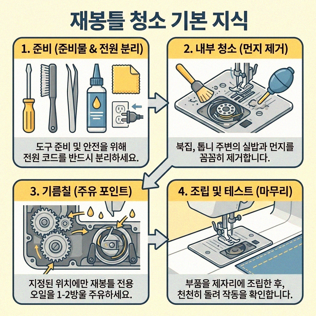 내 재봉틀 오래도록 새것처럼 재봉틀 관리하는 올바른 법