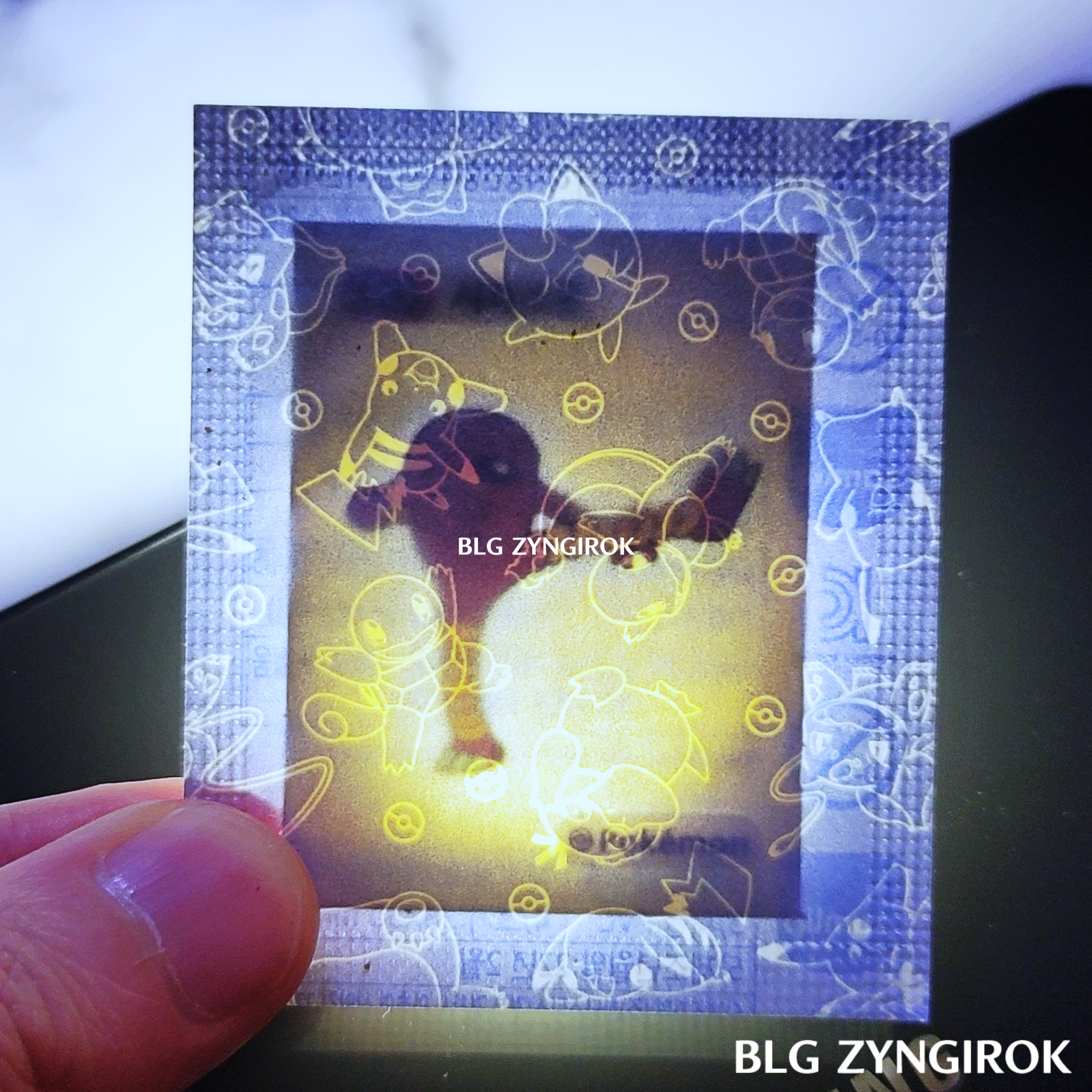 띠부띠부씰-시라소니를-들고있다.