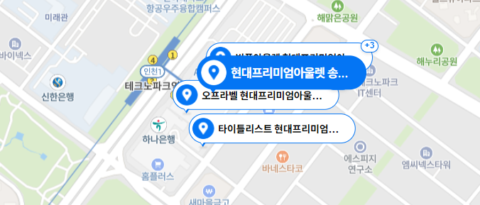 프리미엄 아울렛-지도