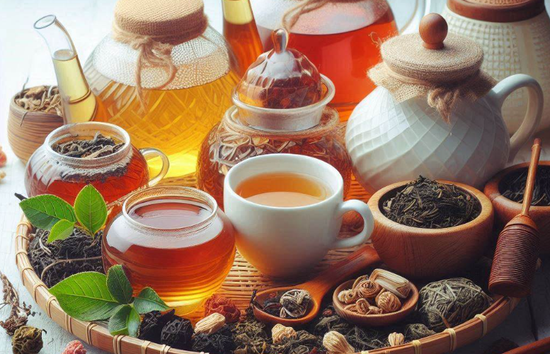 녹차-홍차-둥글레차