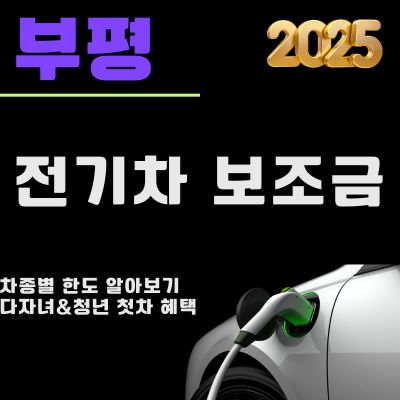 썸네일_2025 부평 전기차 보조금 신청방법(차종별 한도, 신청방법, 청년 첫차 추가혜택)