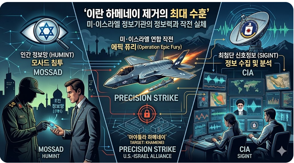 이란 하메네이 제거, 미국 이스라엘 정보당국 모사드의 압도적 정보력과 작전 실체