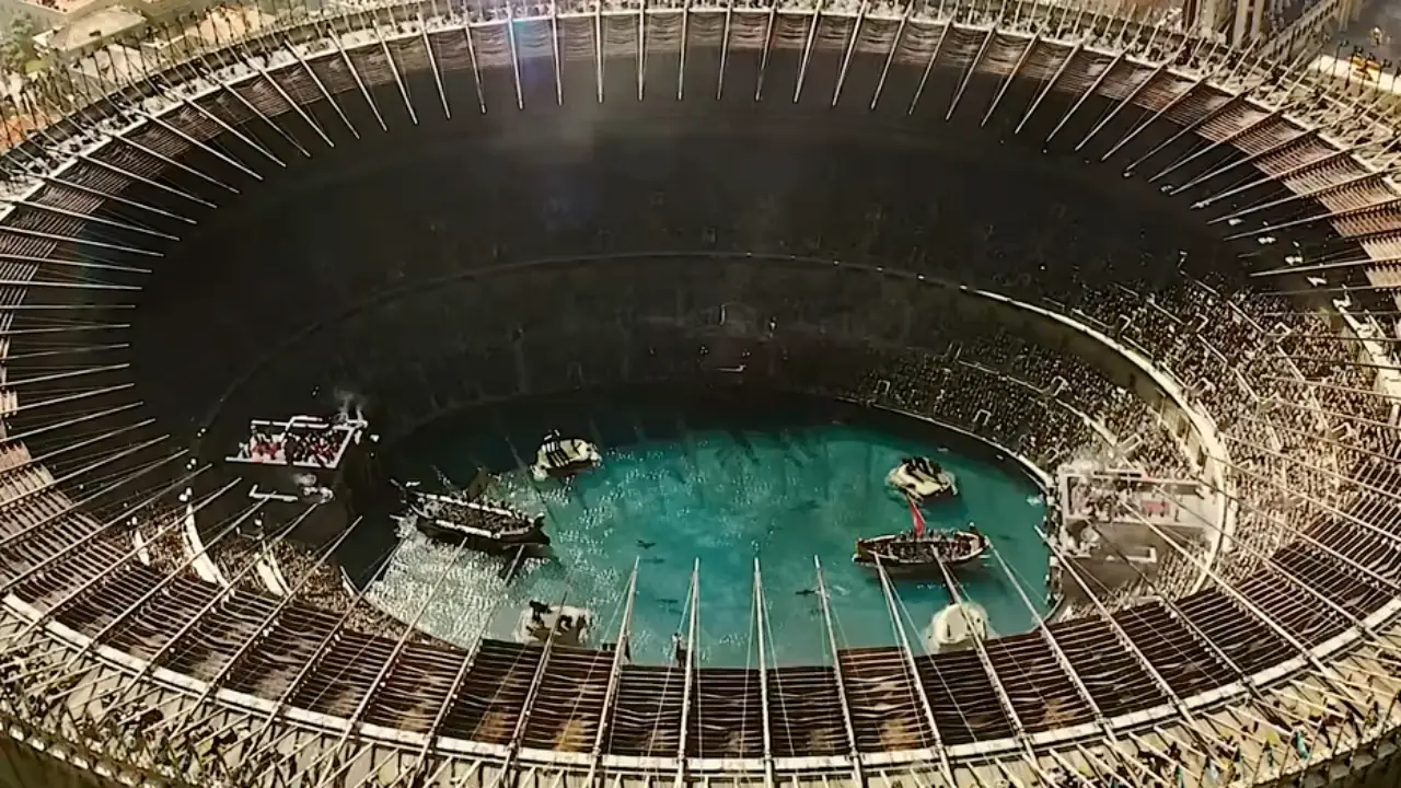 로마시대 콜로세움 나우마키아 재현 ⓒ 글래디에이터2