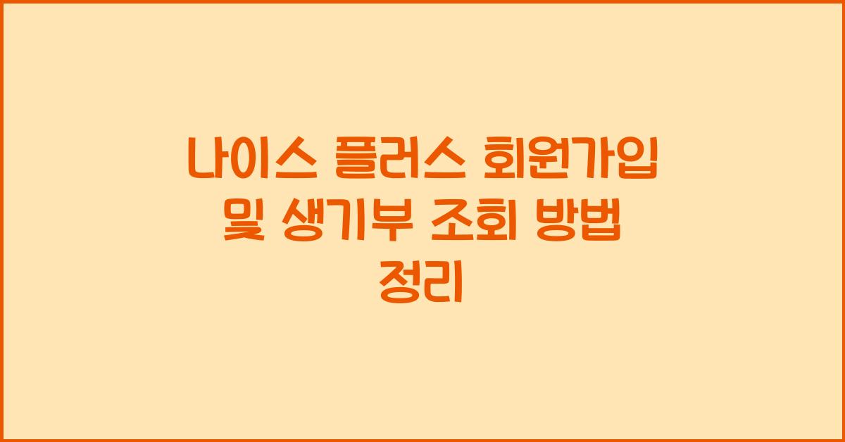 나이스 플러스