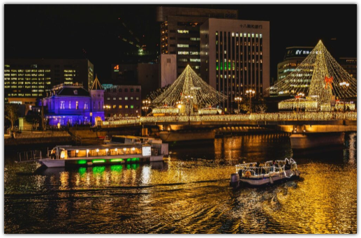 후쿠오카 크리스마스 마켓 위치 일루미네이션