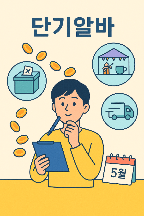 2025 단기알바 추천 TOP 7 ― 하루 5만 원부터 공공·재택 알바까지 한눈에