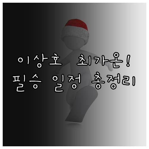 대한민국 스노보드 국가대표 이상호 최..