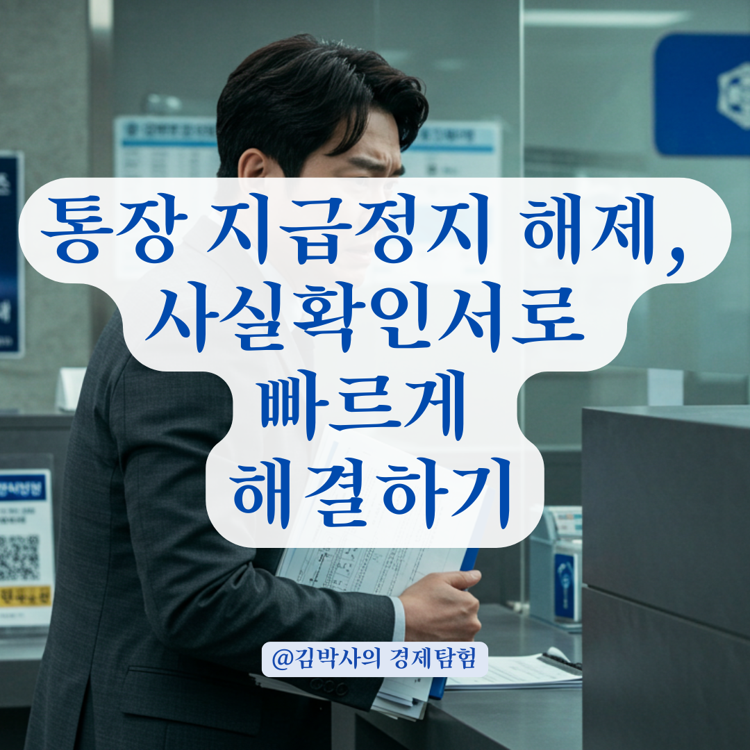 경찰서 사실확인서로 통장 해제까지 소요기간과 대응법 정리.