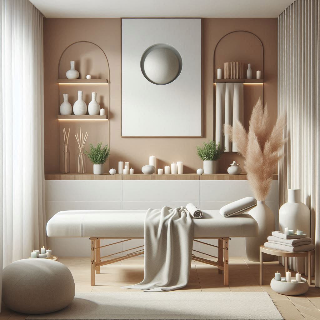 피부,체형관리 샵 배경