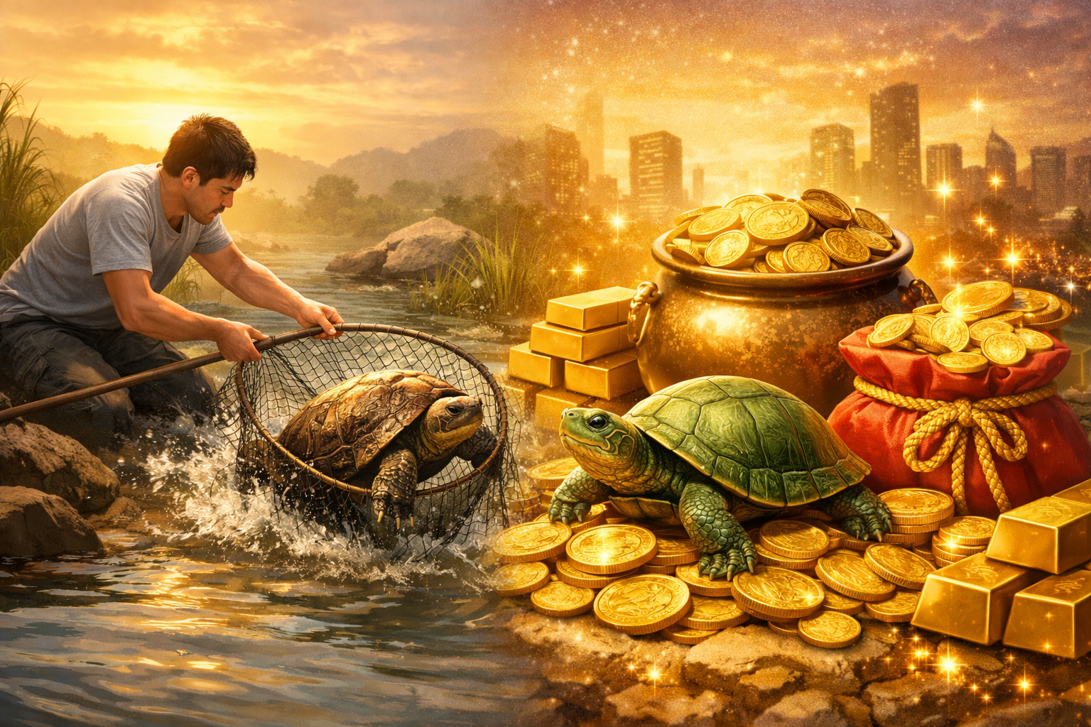 거북이 잡는 꿈