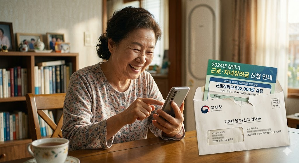 근로장려금신청할생각에좋아하는어르신