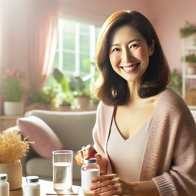 갱년기 여성을 이미지화