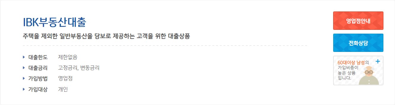 IBK 부동산대출
