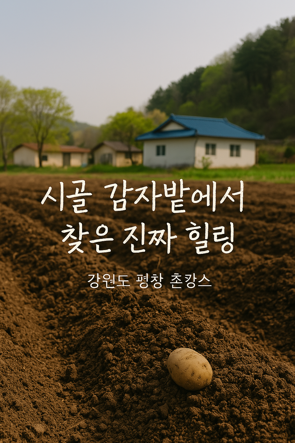 시골 감자밭 사진