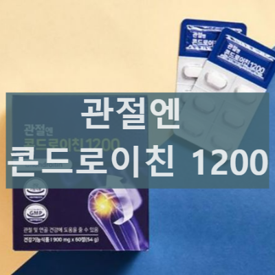관절엔 콘드로이친 1200mg 효능 부작용 복용법 가격 총정리