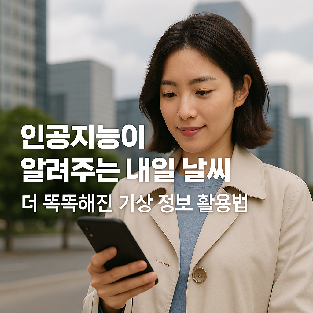 인공지능이 알려주는 내일 날씨 &ndash; 더 똑똑해진 기상 정보 활용법