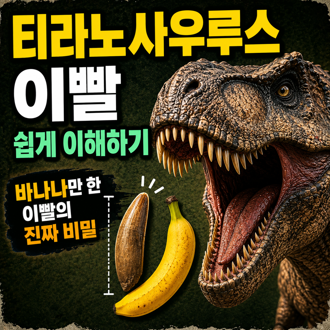 티라노사우루스 이빨