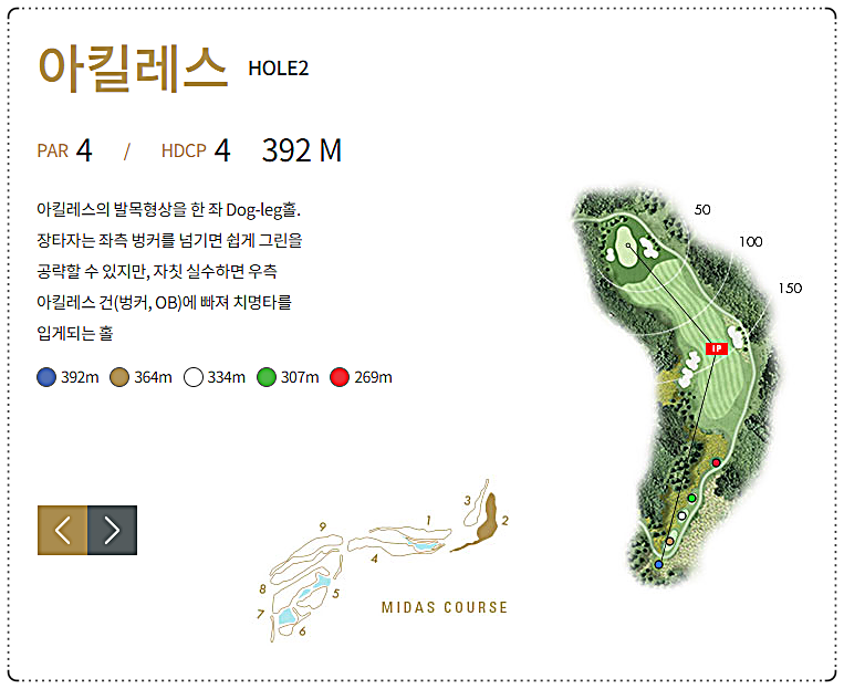 이천마이다스CC 마이다스 코스 2번 홀