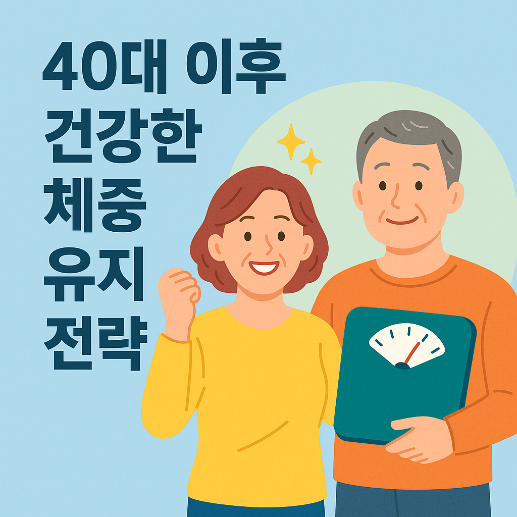 40대 이후 체중 유지 방법 ❘ 건강한 식습관과 운동 루틴 정리