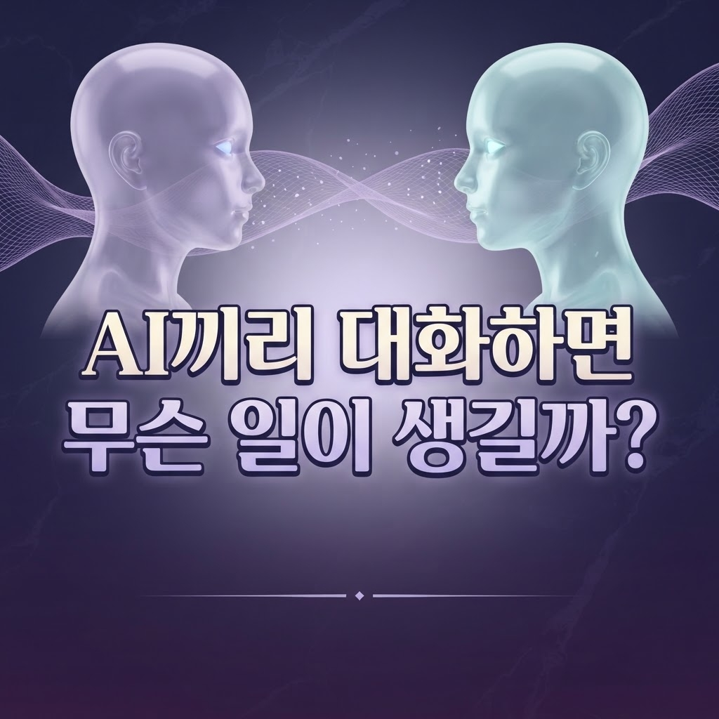 AI끼리 대화하면 무슨 일이 생길까 멀티 에이전트 썸네일 이미지