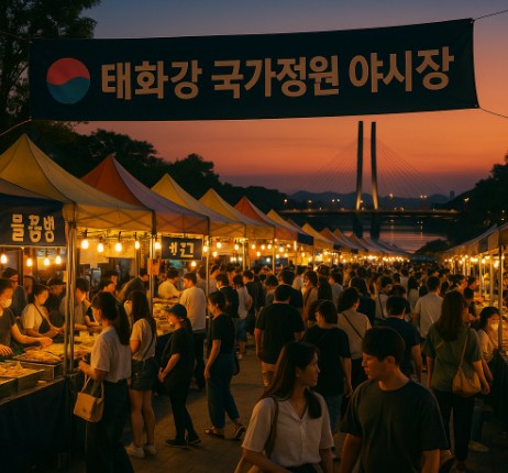 태화강국가정원야시장 참고 사진