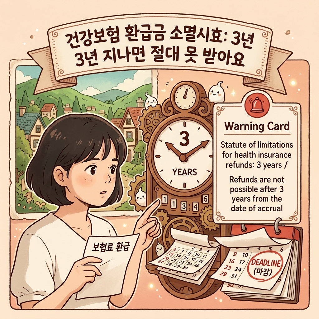 건강보험 환급금 소멸시효 3년 기한 주의