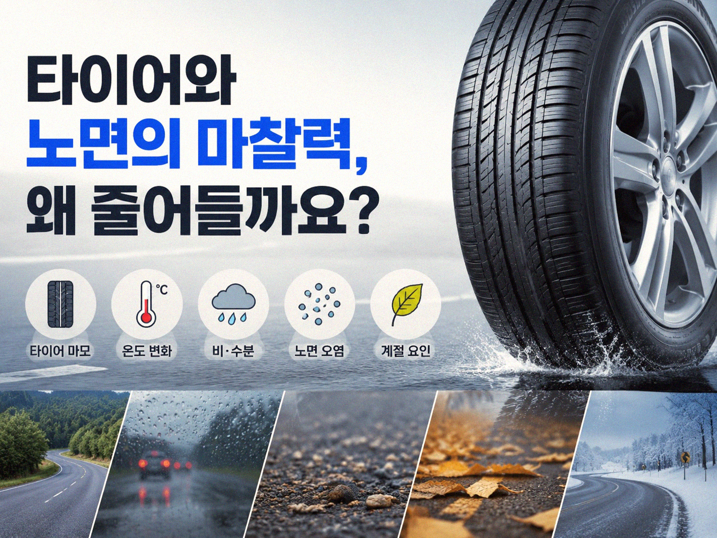 빗길 급브레이크, 왜 위험할까? 안전하게 대처하는 법