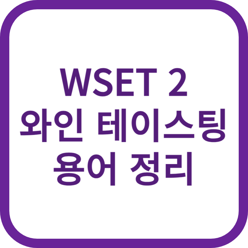 WSET-2-와인-테이스팅-용어