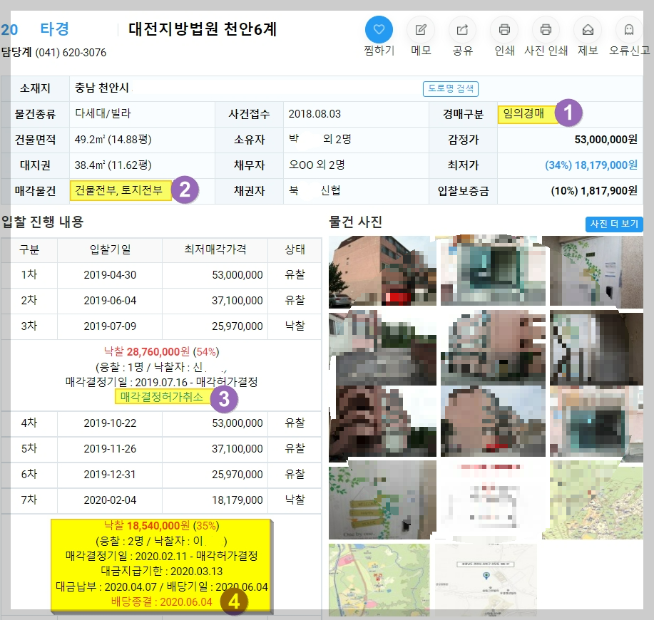 부동산 경매 매물