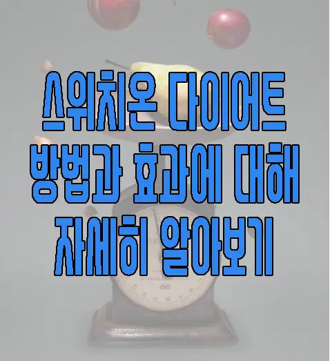스위치온 다이어트에 관한 글 썸네일