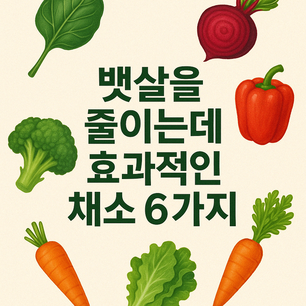 뱃살 줄이는 채소 6가지