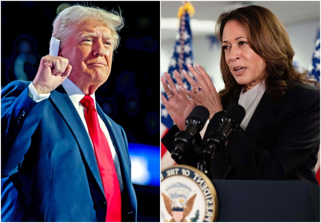도널드 트럼프 전 대통령(좌측)과 카멀라 해리스 부통령.