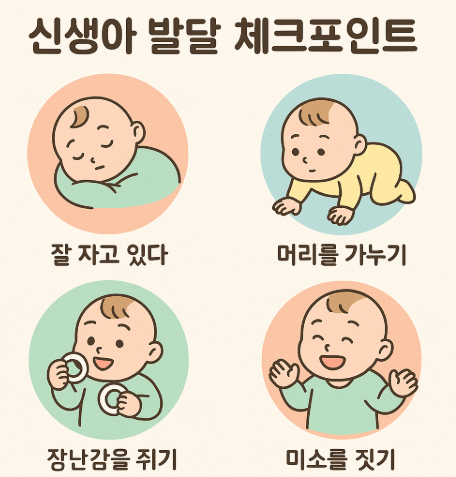 신생아 발달 체크포인트에 관한 사진