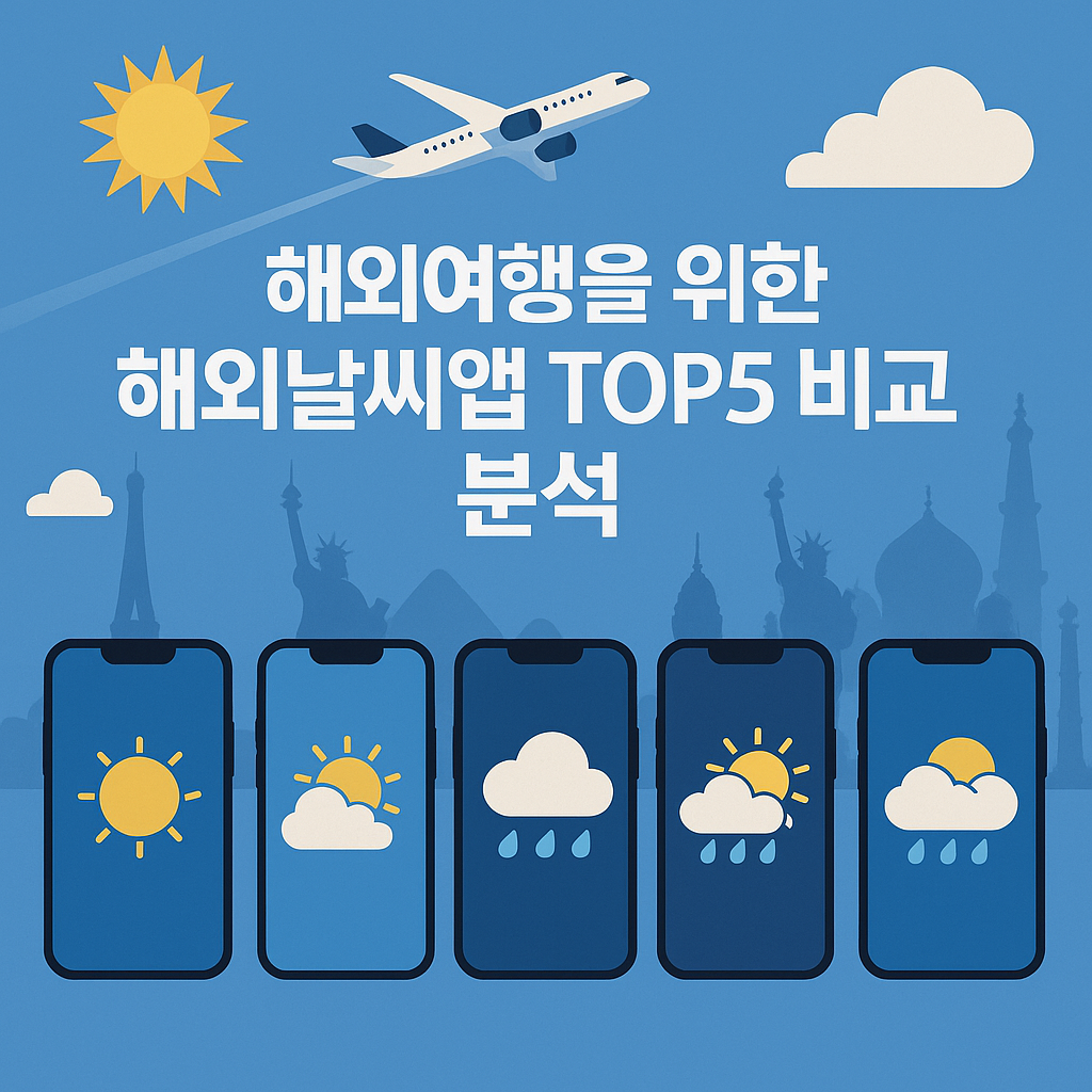 해외여행을 위한 해외날씨앱 TOP5