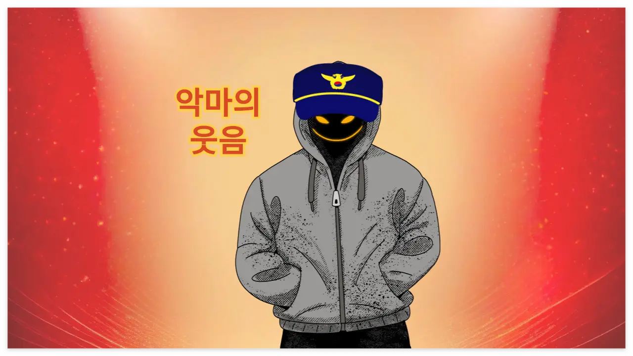 경찰의 영장 없는 잠입과 위법한 증거 수집을 빗댄 이미지