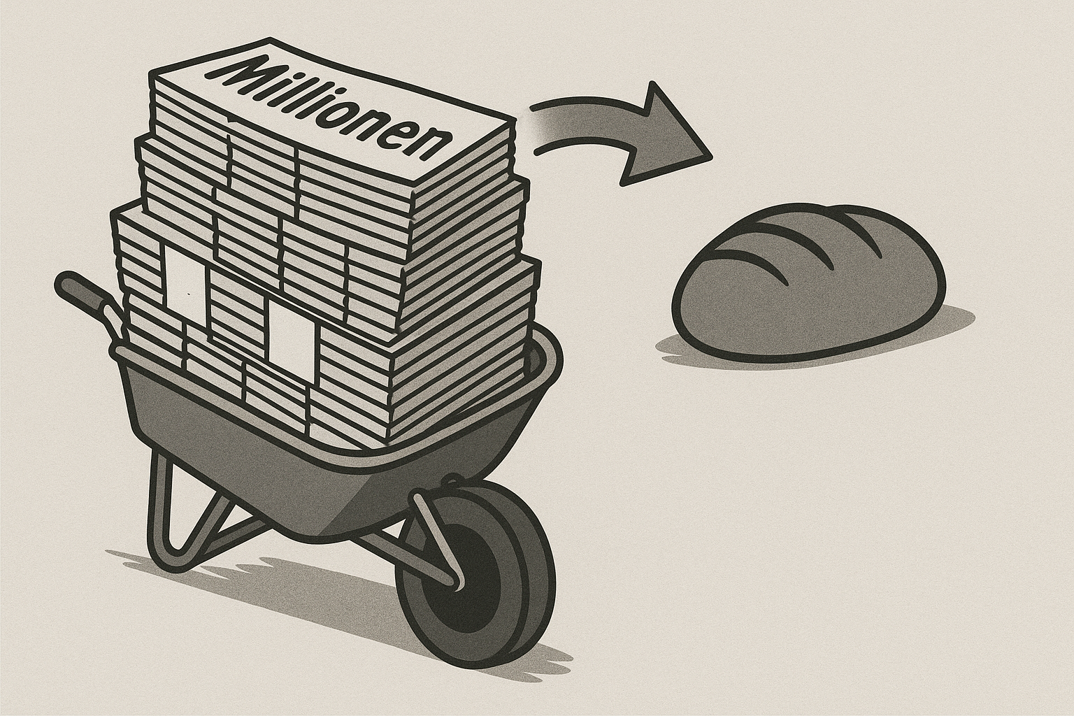 빵 한 개가 수레 가득 돈이 필요할 정도였죠