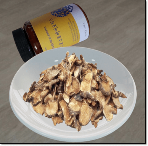 포스트바이오틱스 보충제 및 돼지감자 차