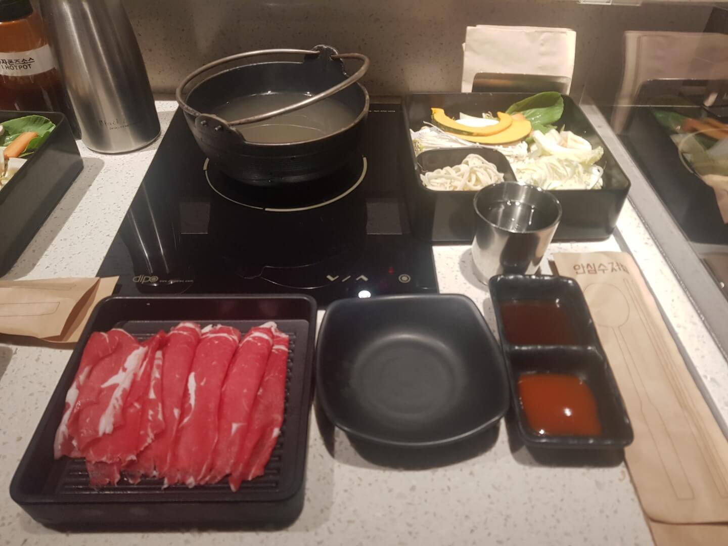 강동구 현대백화점 맛집 아이핫팟 위치 리뷰 혼밥 샤브샤브 맛집