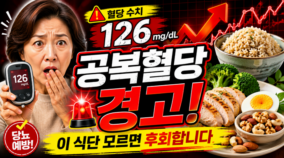 공복혈당 경고 이 식단 모르면 후회합니다. 이미지사진